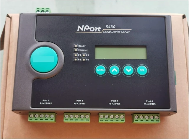 Alt view image 4 of 5 - 4-Port RS422 RS485 Serial Server NPORT5430 Original