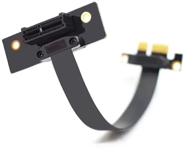 Alt view image 3 of 6 - PCIE PCI Riser PCI-E PCI E Cable PCI Card for Motherboard Extender Converter Adapter X1 X4 X8 Extension(90 Degrees (500mm))