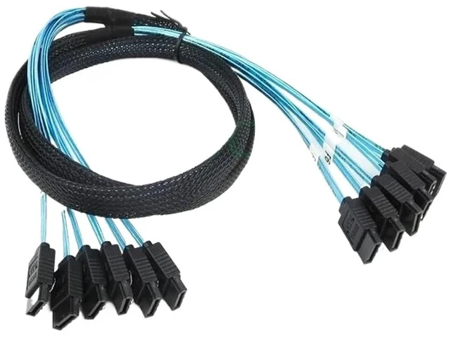 Main image of Server S/AS Cable SATA 3 6Gbps X 6 Speed Serial Port Data Line(1m)