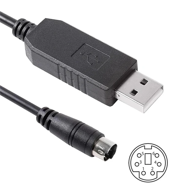 Alt view image 2 of 5 - 1pc CT-29B USB Programming Cable PL2303 USB to Mini Din 6 Pin for FT-7800/E/R FT-7900/E/R FT-8000 FT-8100 FT-8500 FT-8800