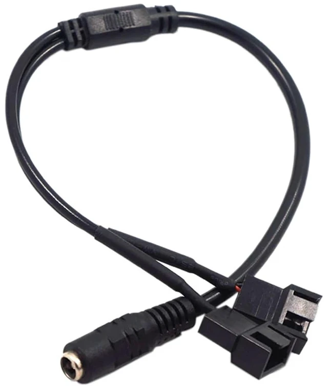 Alt view image 3 of 7 - DC 5521 to 4Pin PWM 4 Pin 2 Way Computer PC Router Fan Power Adapter Cable 12V(Type 1)
