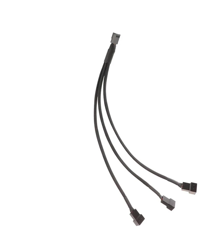 Alt view image 7 of 7 - DC 5521 to 4Pin PWM 4 Pin 2 Way Computer PC Router Fan Power Adapter Cable 12V(Type 1)