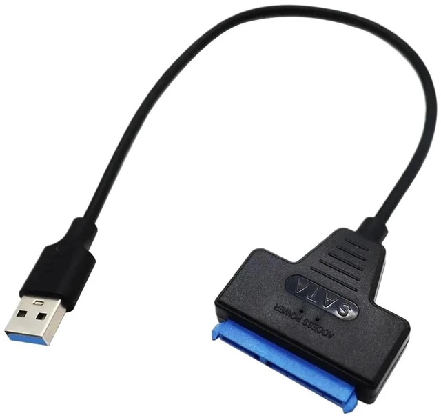 Alt view image 2 of 6 - USB 3.0 SATA 3 Cable Sata to USB 3.0 Adapter Up to 6 Gbps Support 2.5 Inch External HDD SSD Hard Drive 22 Pin Sata III Cable(Type c 3.0)