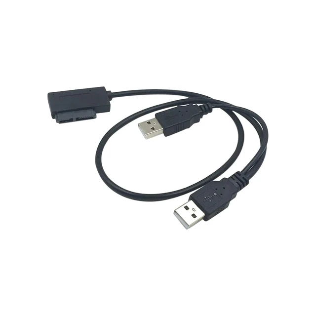 Alt view image 4 of 6 - 1PCS USB2.0 to M1ni Sata II 7+6 13Pin Adapter Converter Cable for 98se/Me/2000/XP/Vista, Slimline Drive