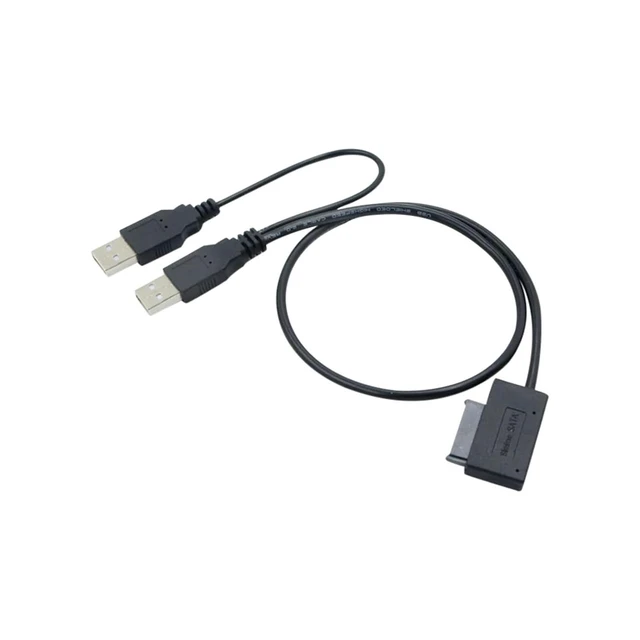 Alt view image 6 of 6 - 1PCS USB2.0 to M1ni Sata II 7+6 13Pin Adapter Converter Cable for 98se/Me/2000/XP/Vista, Slimline Drive