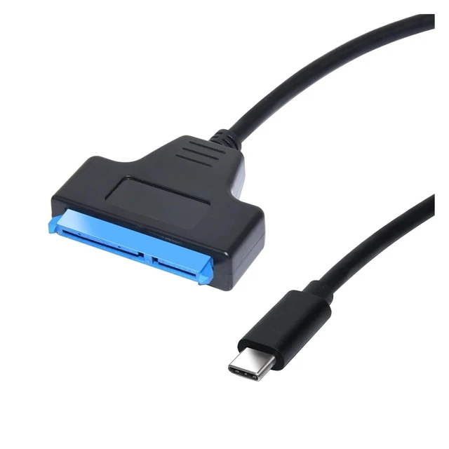 Alt view image 3 of 7 - External TY>pe C to 2.5 Inch HDD SATA Interface Cable USB 3.1 SATA Cable for Computer(USB2.0 Single lamp)