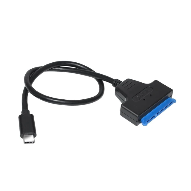 Alt view image 4 of 7 - External TY>pe C to 2.5 Inch HDD SATA Interface Cable USB 3.1 SATA Cable for Computer(USB2.0 Single lamp)