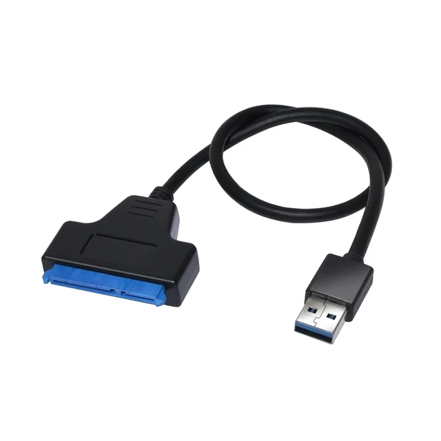 Alt view image 5 of 7 - External TY>pe C to 2.5 Inch HDD SATA Interface Cable USB 3.1 SATA Cable for Computer(USB2.0 Single lamp)