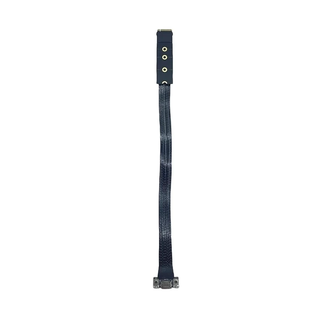 Alt view image 2 of 5 - Extension Cable M.2 to Oculink 4i for M.2 Mkey NVME to SFF8611 PCIe 4.0 X4 Gen4 Silver Plated Cable Only for DOCK-OC5/DOCK-CO6(30cm)