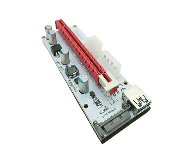 Alt view image 3 of 7 - Riser 008S NGFF M.2 PCIE PCI-E 1X 2X 4X 8X 16X USB 3.0 Adapter Card 60cm Data Cable for BTC Mining Bitcoin Miner Antminer