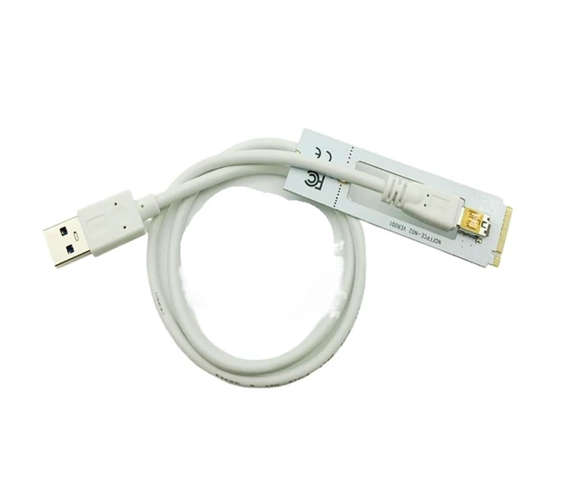 Alt view image 7 of 7 - Riser 008S NGFF M.2 PCIE PCI-E 1X 2X 4X 8X 16X USB 3.0 Adapter Card 60cm Data Cable for BTC Mining Bitcoin Miner Antminer