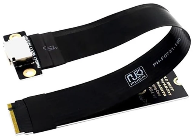 Main image of for M.2 NVMe to OCuLink SFF-8611 SFF-8612 Female Adapter Cable for PC External PCIe 4.0 SSD GPU Extension Cable(20cm)