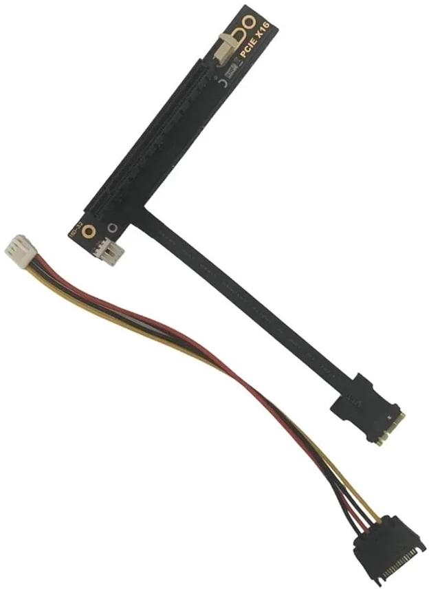 Main image of PCIe 3.0 M.2 W/i/Fi A/E Key NGFF to X16 Graphics Card Mining Extension Cable Multi-Cards PCI-E Riser GPU Video Cards Adapter Cable(20CM,N16AD-P)