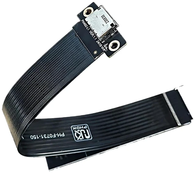 Alt view image 3 of 4 - for M.2 NVMe to OCuLink SFF-8611 SFF-8612 Female Adapter Cable for PC External PCIe 4.0 SSD GPU Extension Cable(20cm)