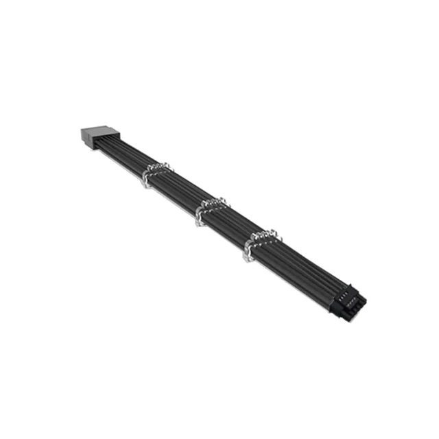 Alt view image 5 of 6 - Black 600W 12VHPWR Male to Female Extension Cable 16Pin Comb for RTX4080 4090Ti 5.0 12+4Pin 16Pin PCIE 5.0 Adapter Cable(Black Outside)