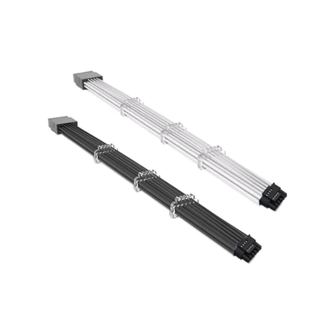 Alt view image 6 of 6 - Black 600W 12VHPWR Male to Female Extension Cable 16Pin Comb for RTX4080 4090Ti 5.0 12+4Pin 16Pin PCIE 5.0 Adapter Cable(Black Outside)