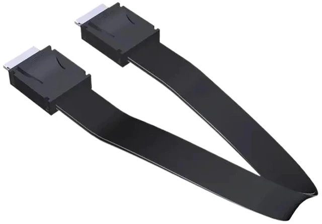 Main image of PCI-E 4.0 X4 SFF-8611 Male to Male Oculink Wire FFC Extension Cable External GPU Dock Video Card Server SFF 8611 OCuLink 25/50cm(25cm,F9912)