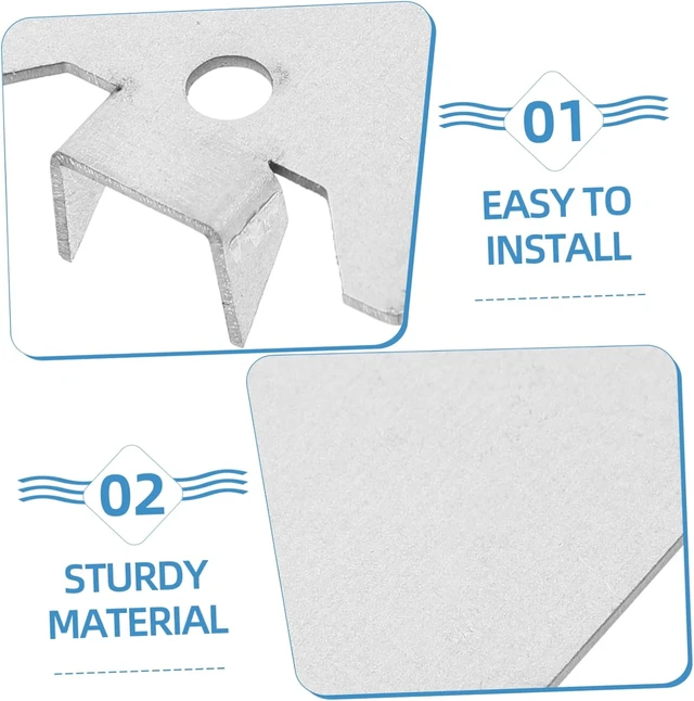Alt view image 7 of 7 - 50pcs Iron Nail Plates for Cable Protection in Construction Projects