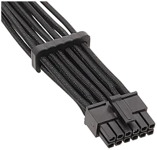 Alt view image 2 of 4 - Computer Graphics Card RTX30 Series 3070 3090 12P to 8P Adapter Extension Cable Graphics Card Cable(Black)