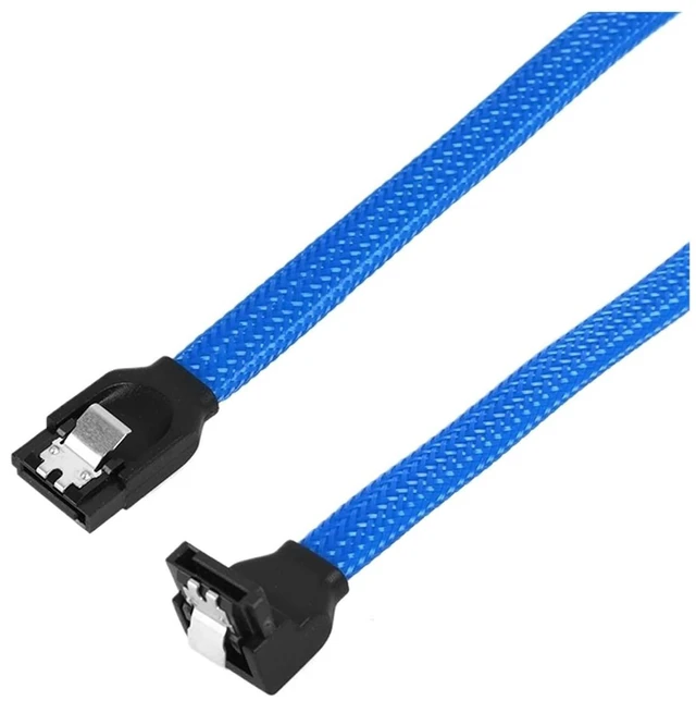 Main image of SSD HDD SATA 3.0 III Data Cable to SSD HDD Hard Disk Drive Cord Sata3 Straight Right Angle 6Gb/s for Gigabyte Motherboard(0.3m 3PCS,9)