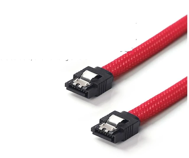 Alt view image 3 of 6 - SSD HDD SATA 3.0 III Data Cable to SSD HDD Hard Disk Drive Cord Sata3 Straight Right Angle 6Gb/s for Gigabyte Motherboard(0.3m 3PCS,5)
