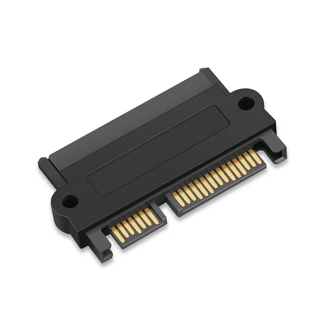 Alt view image 3 of 6 - Professional SFF-8482 S*A*S to SATA 180 Degree Angle Adapter Converter Straight Head Perfect Fit Your Device Drop Shipping