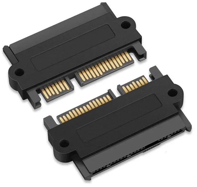 Main image of Professional SFF-8482 S*A*S to SATA 180 Degree Angle Adapter Converter Straight Head Perfect Fit Your Device Drop Shipping