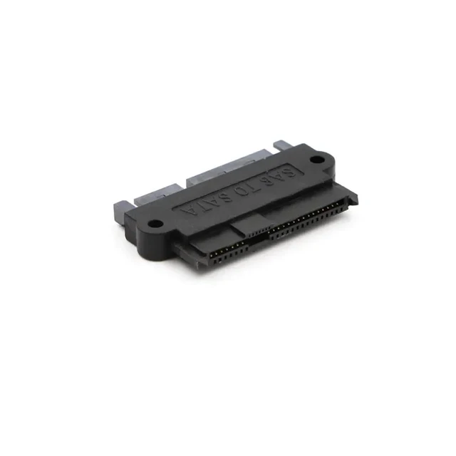 Alt view image 5 of 6 - Professional SFF-8482 S*A*S to SATA 180 Degree Angle Adapter Converter Straight Head Perfect Fit Your Device Drop Shipping