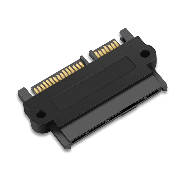 Alt view image 6 of 6 - Professional SFF-8482 S*A*S to SATA 180 Degree Angle Adapter Converter Straight Head Perfect Fit Your Device Drop Shipping