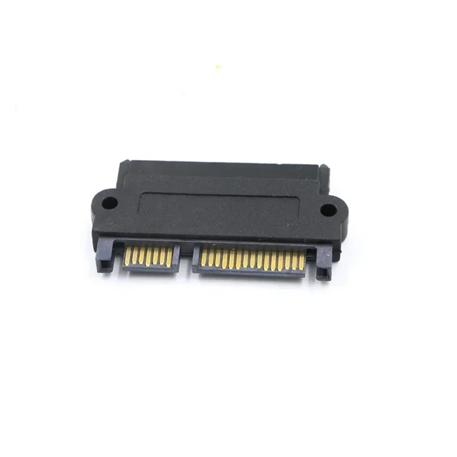 Alt view image 4 of 6 - Professional SFF-8482 S*A*S to SATA 180 Degree Angle Adapter Converter Straight Head Perfect Fit Your Device Drop Shipping