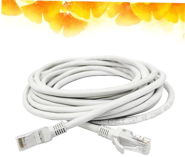 Alt view image 7 of 7 - balacoo Ethernet Cable High Cable for Smooth Compatible with Routers and More for Gaming and Streaming White