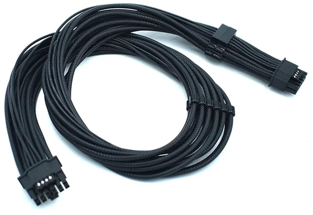 Main image of ATX3.0 12VHPWR Power Cable PCI-e 5.0 12VHPWR ATX3.0 600W 16AWG Male to Male Graphic Card GPU 12+4pin for 4000 Series(30cm)