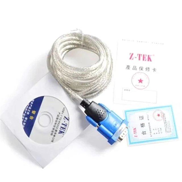 Alt view image 3 of 4 - Industrial Grade Conversion Cable USB to RS232 Serial Port Z-TEK Universal Data Programming Download Line USB-232
