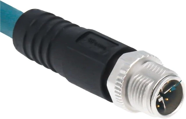 Alt view image 2 of 6 - M12 to RJ45 Industrial Ethernet Cable, 8X Code Male to RJ45 Adapter Cat-6a CAT6a Cable Shielded Cable Assembly Flexible 3.3Ft/1M