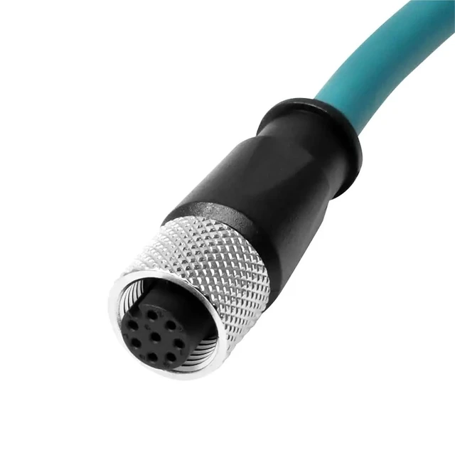 Alt view image 4 of 4 - Cables M12 A-Code 8 Pin Male to 8 Pin Female Cat6a