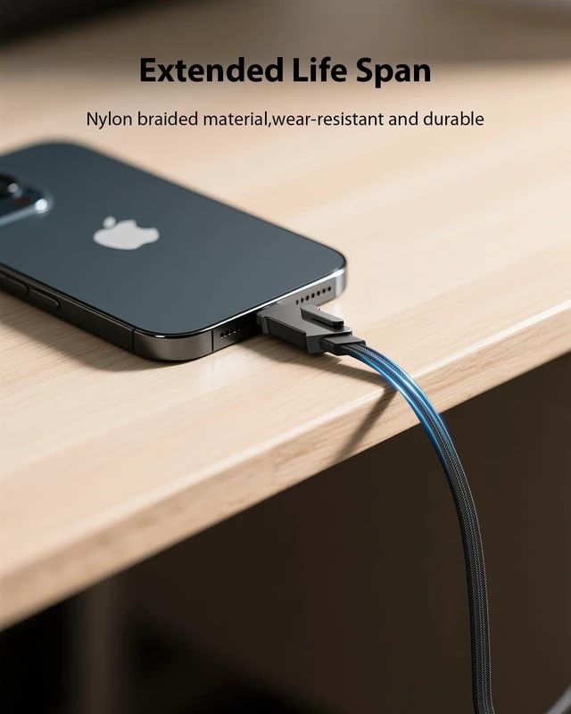 Alt view image 4 of 7 - SKEGIC UniCharge Pro 6-in-1 Multi Charging Cable, 100W Fast Charging, Universal Multi Charging, Compatible with iProduct USB C, Micro USB and USB A, 1.2m/3.9ft