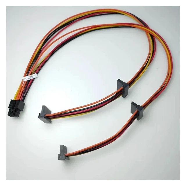 Alt view image 3 of 3 - 5Pin to 4-Port SATA Interface Power Cable for OptiPlex 9020 7020MT T1700 CD-ROM Optical Drive Hard Drive HDD SSD 50cm
