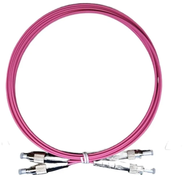 Main image of OM4 Patch Cord 1-100M LC-LC Duplex 10 Gigabit multimode DX SC FC ST Dual core MM Optical Fiber Extension Cable sc-lc FTTH Jumper(5m,ST-FC)