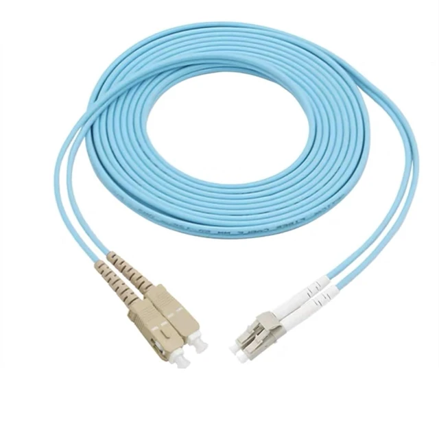 Alt view image 2 of 3 - OM3 Jumper 10pcs 10 Gigabit multimode LC LC SC FC ST Optical Fiber Jumper Indoor 1-30M 20m5m Duplex Fiber Optic Cable Dual Fiber(60M 1pc,FC-FC)