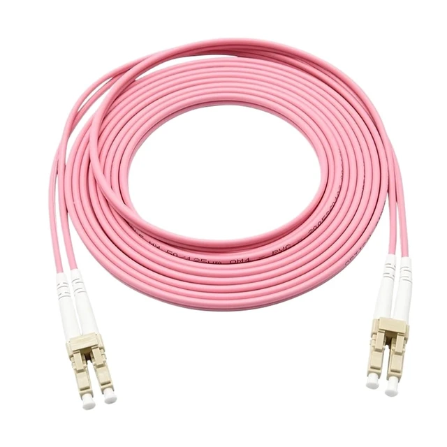 Alt view image 4 of 5 - OM4 Patch Cord 1-100M LC-LC Duplex 10 Gigabit multimode DX SC FC ST Dual core MM Optical Fiber Extension Cable sc-lc FTTH Jumper(100M,SC-ST)