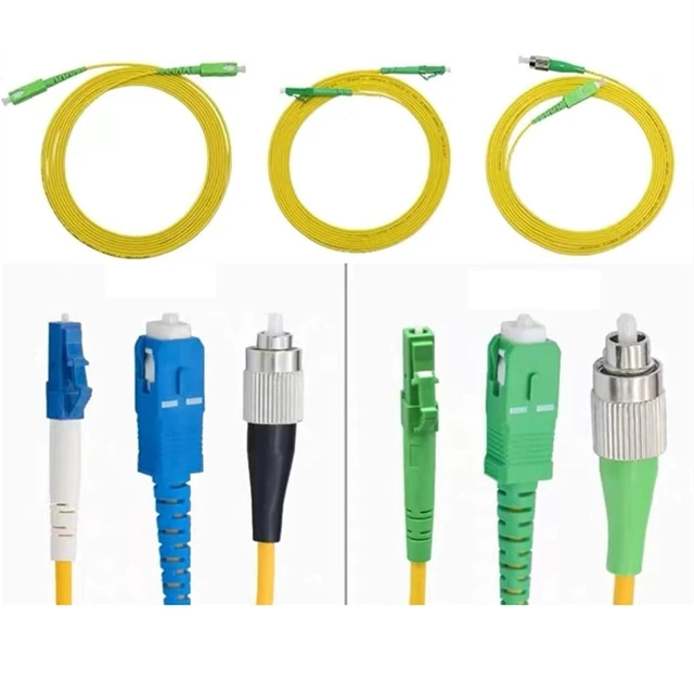 Main image of Optical Fiber Jumper 1-100m LC-SC-ST-FC UPC A SM patchcord Simplex Square to Round Extension Cable FTTH Optic(70M,SC/A-SC/A)