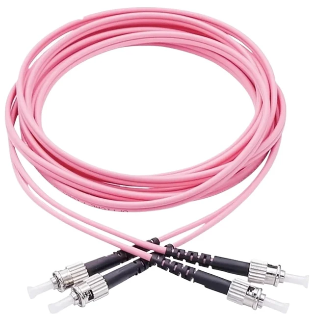 Alt view image 2 of 5 - OM4 Patch Cord 1-100M LC-LC Duplex 10 Gigabit multimode DX SC FC ST Dual core MM Optical Fiber Extension Cable sc-lc FTTH Jumper(100M,SC-ST)