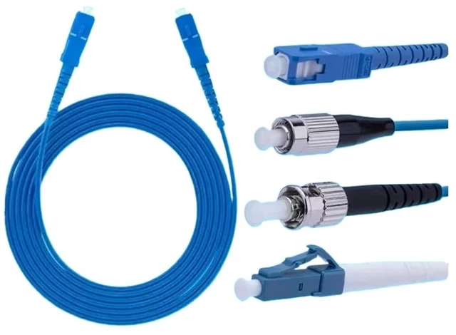 Alt view image 3 of 7 - 1-500M Armored Optical Patchcord Waterproof LC SC FC ST SM Single Core Blue Indoor Outdoor Fiber Optic Jumper(300m 1pc,LC-FC)