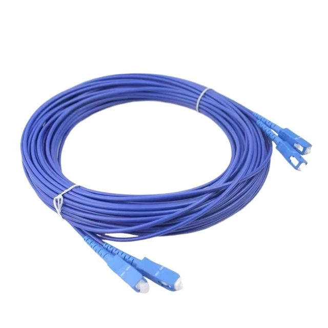 Alt view image 5 of 6 - 1-500M Armored Optical patchcord 2 cores Waterproof DX LC SC FC ST UPC SM Blue Indoor Outdoor Fiber Optic Jumper(200m 1pc,LC/A-LC/A)