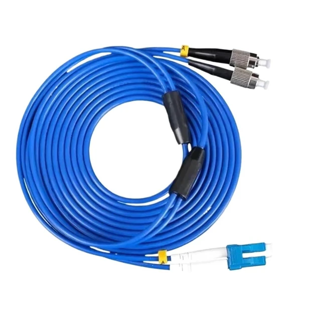 Alt view image 6 of 6 - 1-500M Armored Optical patchcord 2 cores Waterproof DX LC SC FC ST UPC SM Blue Indoor Outdoor Fiber Optic Jumper(200m 1pc,LC/A-LC/A)
