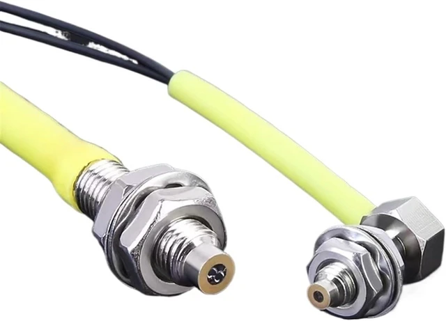 Alt view image 3 of 5 - M3 M4 M6 Diffuse Reflective Fiber Cable 5pcs MRS-310 Elbow Right Angle Fiber Amplifier Probe Corresponding Fiber Induction Cable(M6drf MRS-610)