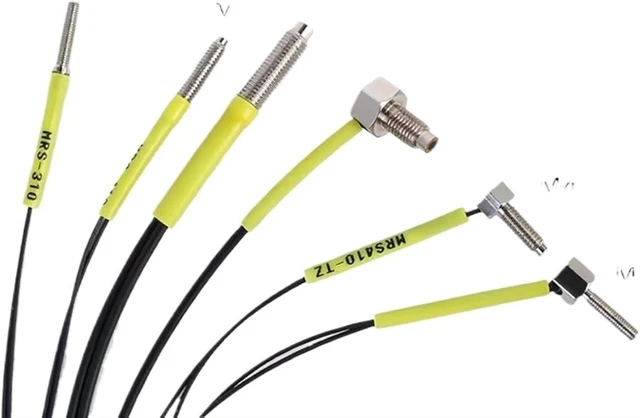 Alt view image 5 of 5 - M3 M4 M6 Diffuse Reflective Fiber Cable 5pcs MRS-310 Elbow Right Angle Fiber Amplifier Probe Corresponding Fiber Induction Cable(M6drf MRS-610)