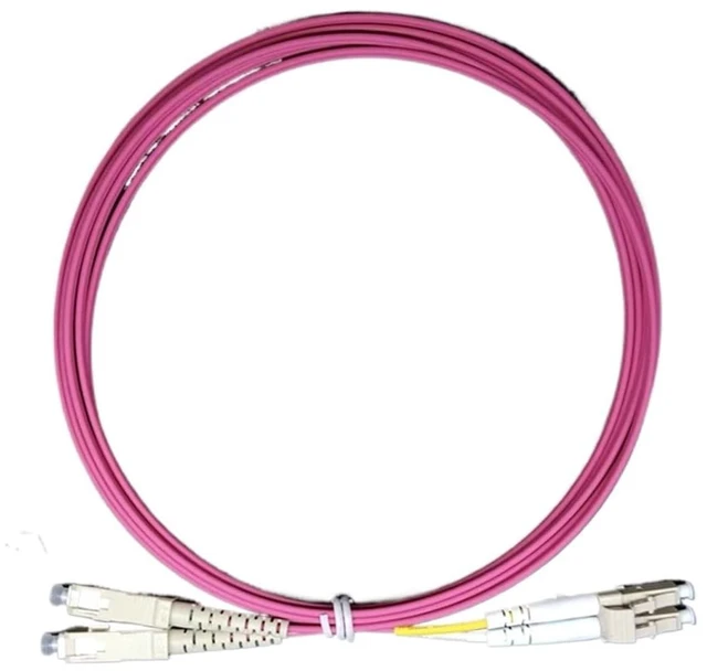 Main image of OM4 Patch Cord 1-100M LC-LC Duplex 10 Gigabit multimode DX SC FC ST Dual core MM Optical Fiber Extension Cable sc-lc FTTH Jumper(50M,LC-SC)