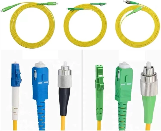 Main image of 10pcs Optical Fiber Jumper LC-SC-ST-FC UPC SM patchcord 1M 5M 10M Simplex Square to Round Extension Cable FTTH Optic(25M 10pcs,FC/A-FC/A)