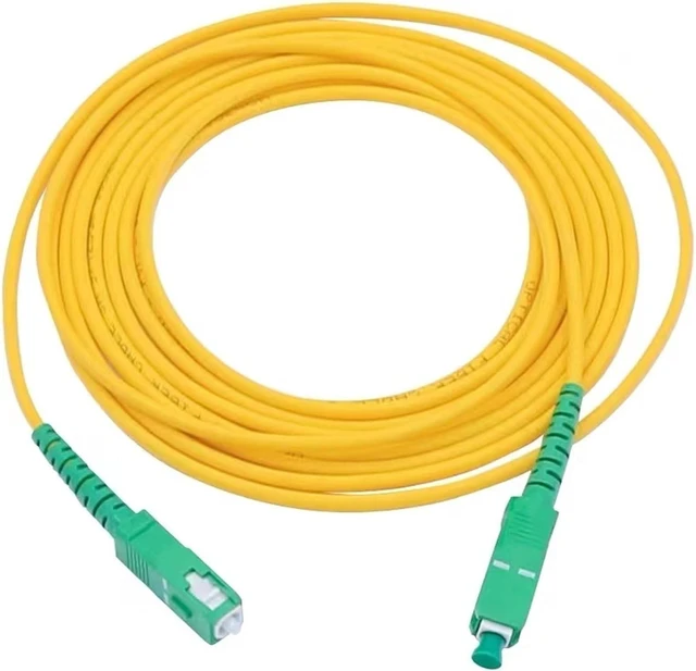 Alt view image 2 of 6 - 10pcs Optical Fiber Jumper LC-SC-ST-FC UPC SM patchcord 1M 5M 10M Simplex Square to Round Extension Cable FTTH Optic(25M 10pcs,FC/A-FC/A)